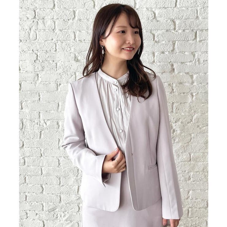 マルチファンクションダブルクロスノーカラージャケット【WEB限定サイズ】