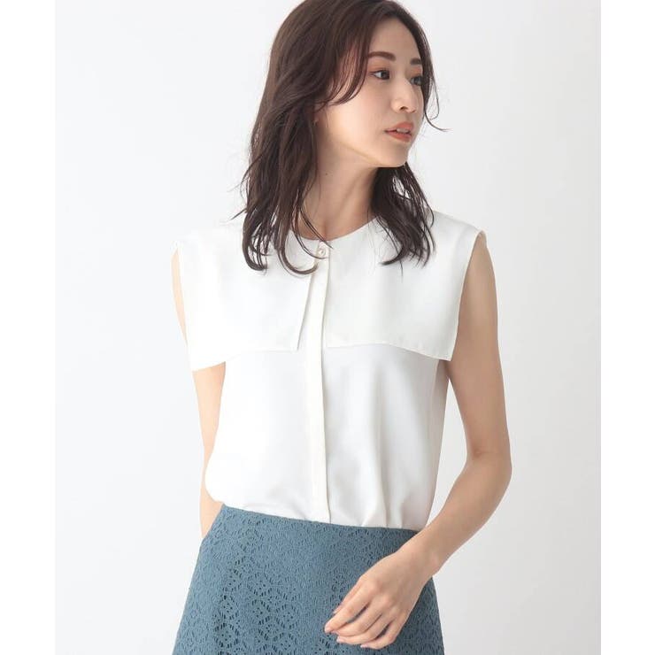 セーラーカラーパールボタンブラウス【WEB限定 サイズ】[品番：WRDW0149889]｜index（インデックス）のレディースファッション通販｜SHOPLIST（ショップリスト）