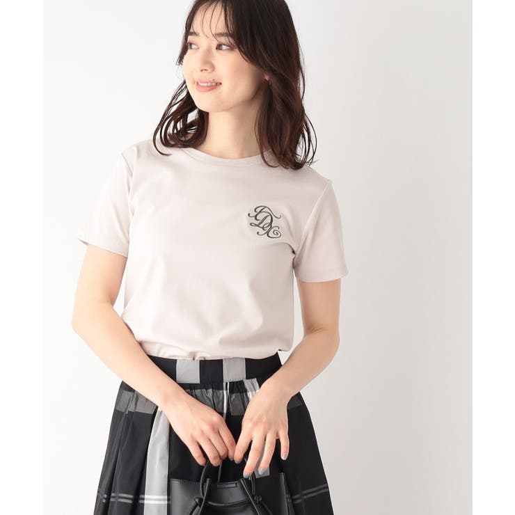 モノグラム刺繍Tシャツ【接触冷感】[品番：WRDW0166276]｜index