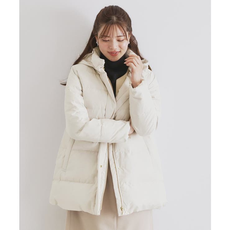 KAWADAダウンロングコート index ホワイト　美品　ジャケット　カワダ 河田ダウン ドロストミドルコート[品番：WRDW0212301]｜index