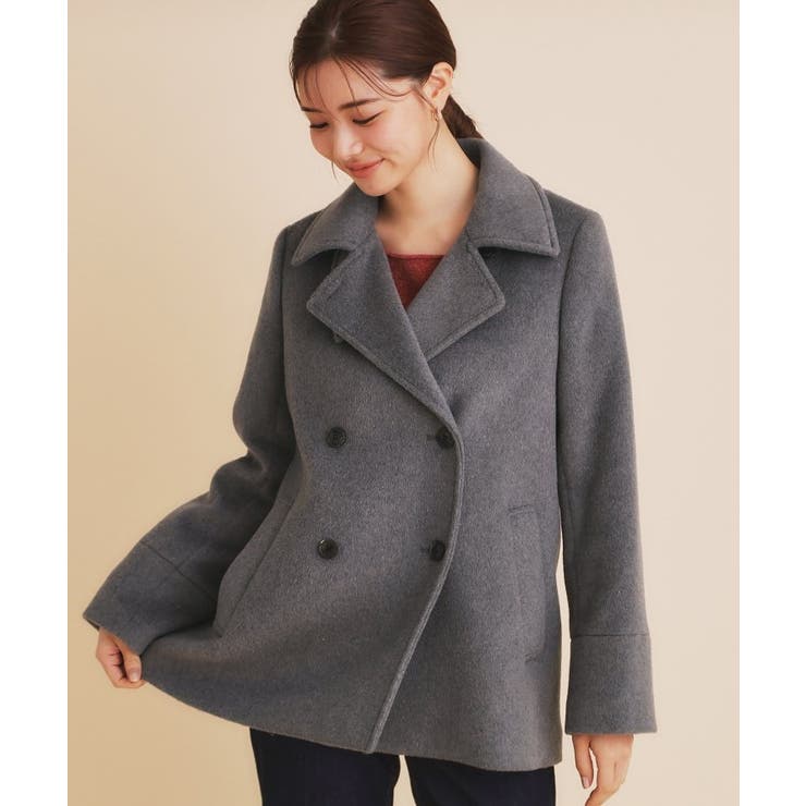 《5color/S-Lsize》ウール混  ステンカラーピーコート[品番：WRDW0206513]｜index（インデックス）のレディースファッション通販｜SHOPLIST（ショップリスト）