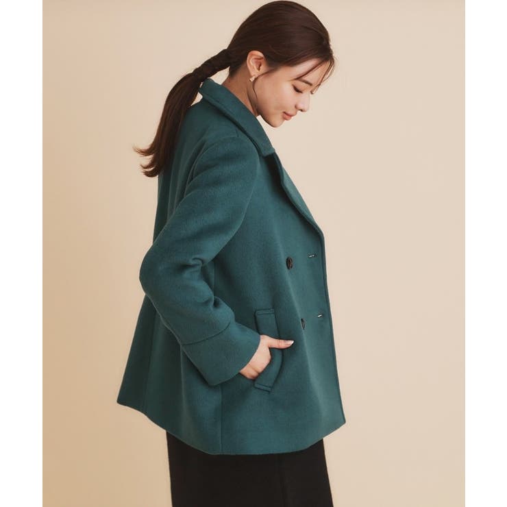 5color/S-Lsize》ウール混  ステンカラーピーコート[品番：WRDW0206513]｜index（インデックス）のレディースファッション通販｜SHOPLIST（ショップリスト）