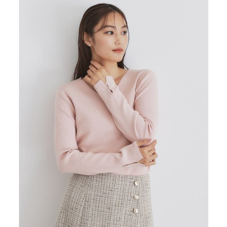 6color/S-LLsize》ラメ混Vネックニット 【洗濯機洗い可】[品番：WRDW0212265]｜index（インデックス）のレディースファッション通販｜SHOPLIST（ショップリスト）