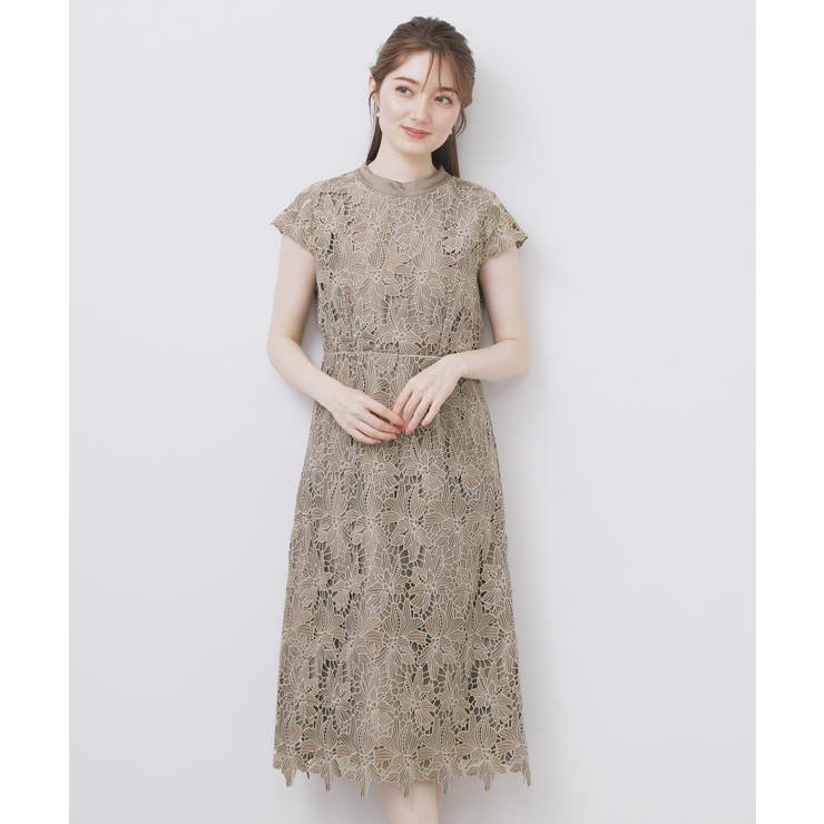 バイカラーレースワンピース【洗濯機洗い可】 | index | 詳細画像18 