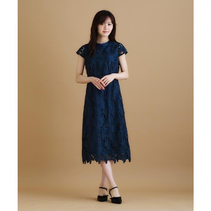 バイカラーレースワンピース【洗濯機洗い可】 | index | 詳細画像14 