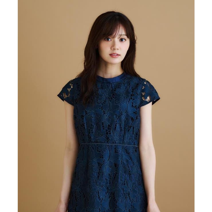 バイカラーレースワンピース【洗濯機洗い可】 | index | 詳細画像15 