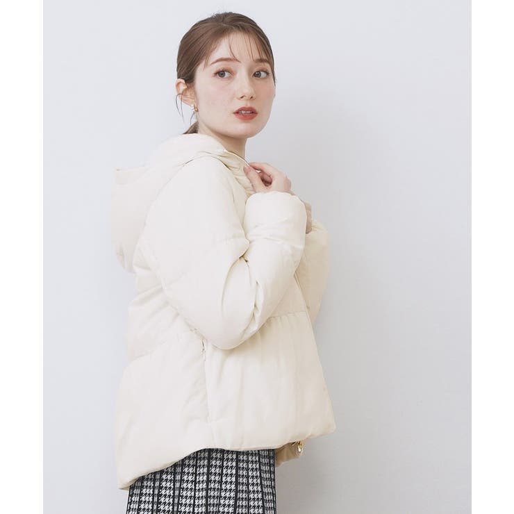 KAWADAダウンペプラムショートコート【撥水/洗濯機OK/静電気防止裏地】 | index | 詳細画像14 