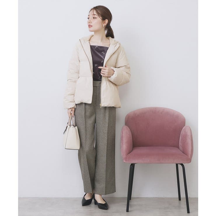 KAWADAダウンペプラムショートコート【撥水/洗濯機OK/静電気防止裏地】 | index | 詳細画像19 