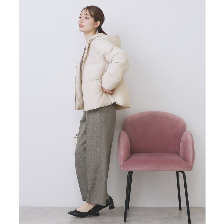 KAWADAダウンペプラムショートコート【撥水/洗濯機OK/静電気防止裏地】 | index | 詳細画像20 