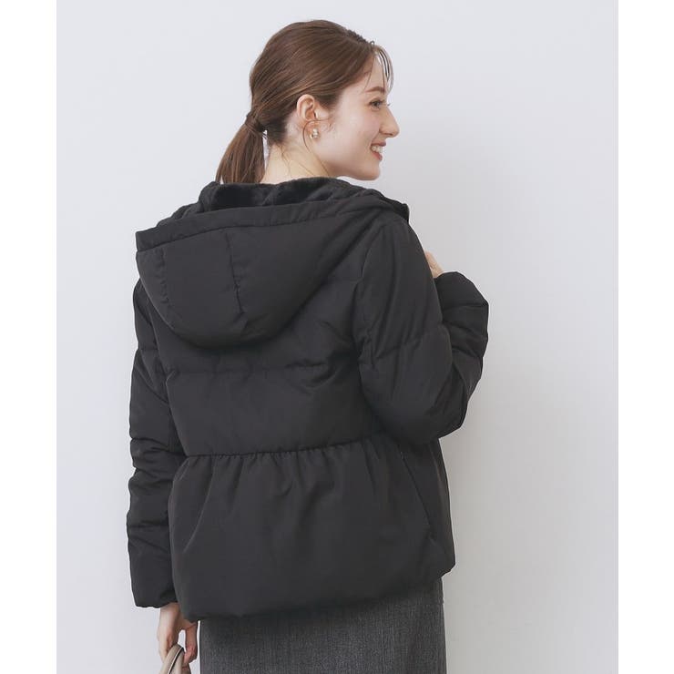 KAWADAダウンペプラムショートコート【撥水/洗濯機OK/静電気防止裏地】 | index | 詳細画像26 