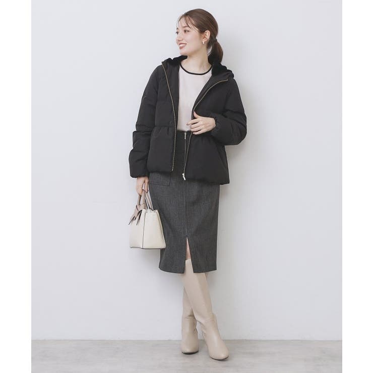 KAWADAダウンペプラムショートコート【撥水/洗濯機OK/静電気防止裏地】 | index | 詳細画像27 