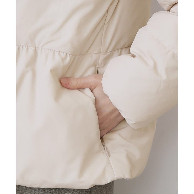 KAWADAダウンペプラムショートコート【撥水/洗濯機OK/静電気防止裏地】 | index | 詳細画像36 