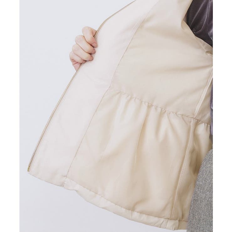 KAWADAダウンペプラムショートコート【撥水/洗濯機OK/静電気防止裏地】 | index | 詳細画像38 