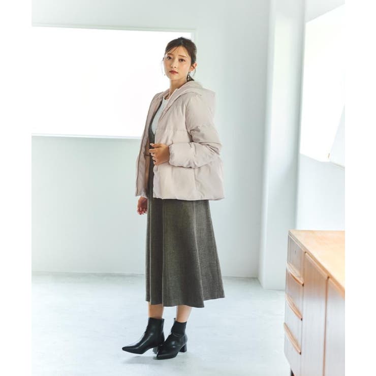 KAWADAダウンペプラムショートコート【撥水/洗濯機OK/静電気防止裏地】 | index | 詳細画像2 