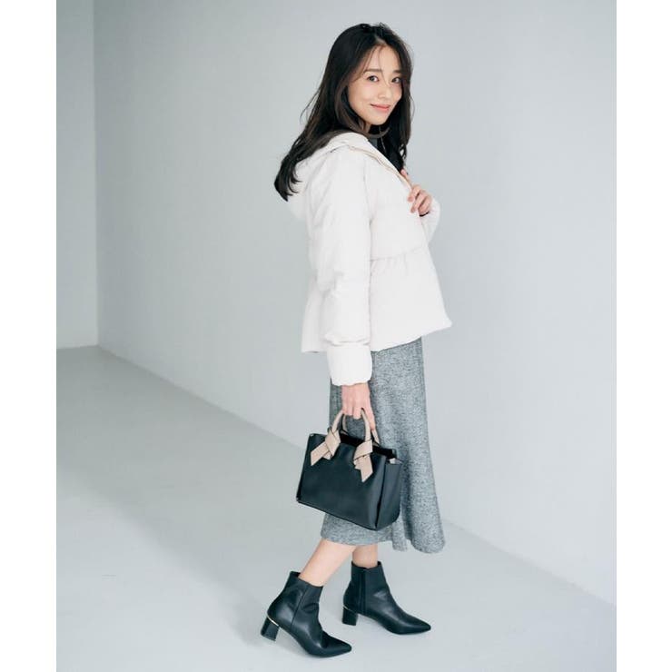 KAWADAダウンペプラムショートコート【撥水/洗濯機OK/静電気防止裏地】 | index | 詳細画像6 