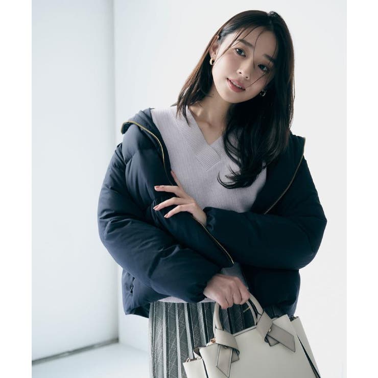 KAWADAダウンペプラムショートコート【撥水/洗濯機OK/静電気防止裏地】 | index | 詳細画像7 