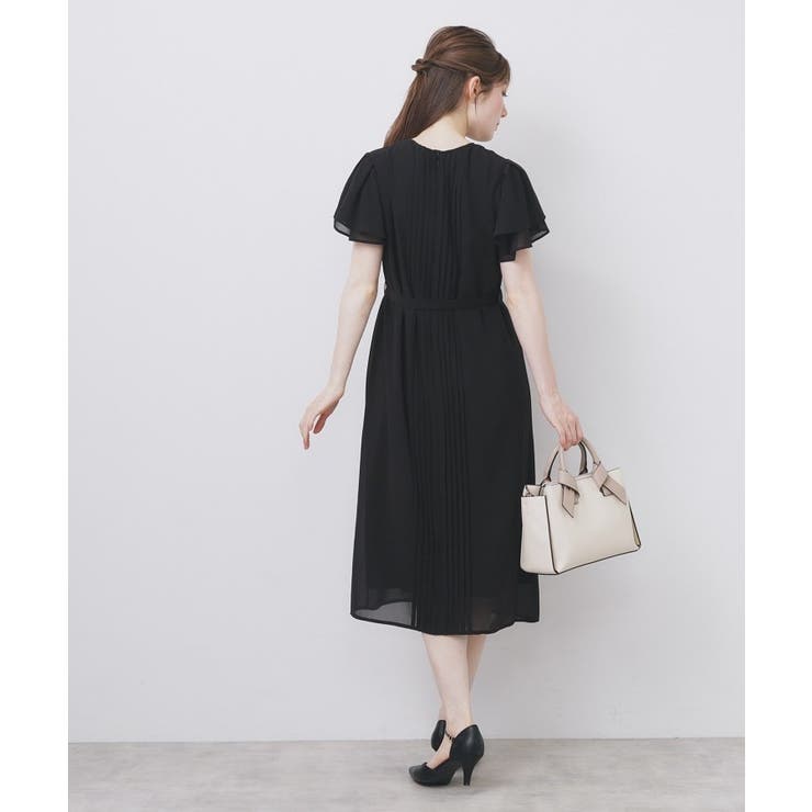 フロントタックIラインワンピース【洗濯機洗い可/防シワ】 | index | 詳細画像3 