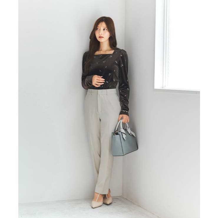 ウォームストレッチテーパードパンツ【洗濯機OK 防シワ 吸湿発熱】《XS～3L》 | index | 詳細画像31 