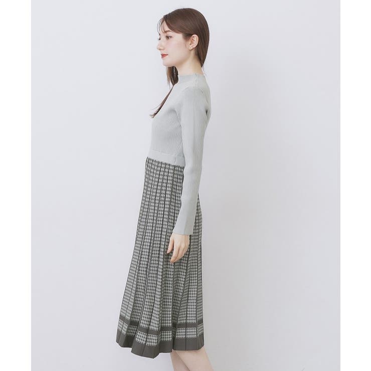 千鳥チェックバイカラーニットワンピース【洗濯機OK/抗ピル】 | index | 詳細画像40 