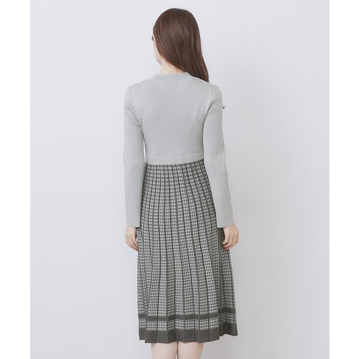 千鳥チェックバイカラーニットワンピース【洗濯機OK/抗ピル】 | index | 詳細画像41 