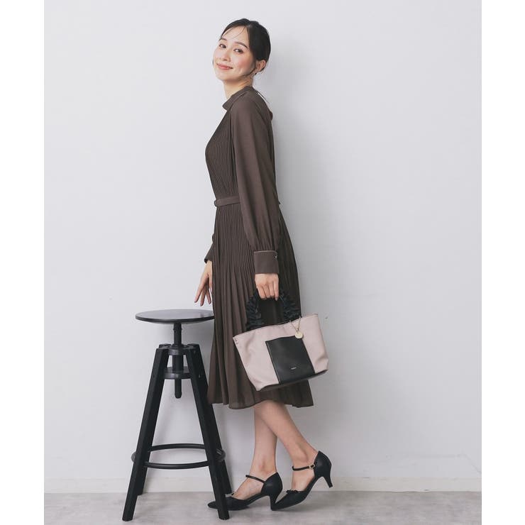 《5色展開/S-3Lサイズ》プリーツフレアワンピース【洗濯機OK/防シワ】 | index | 詳細画像8 