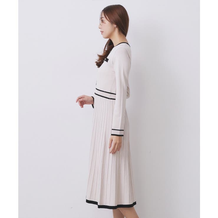 バイカラードッキング風ニットワンピース【洗濯機OK/抗ピル】 | index | 詳細画像14 