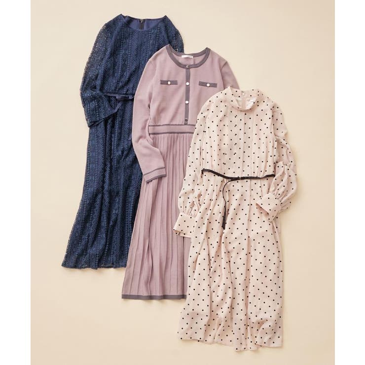 バイカラードッキング風ニットワンピース【洗濯機OK/抗ピル】 | index | 詳細画像20 