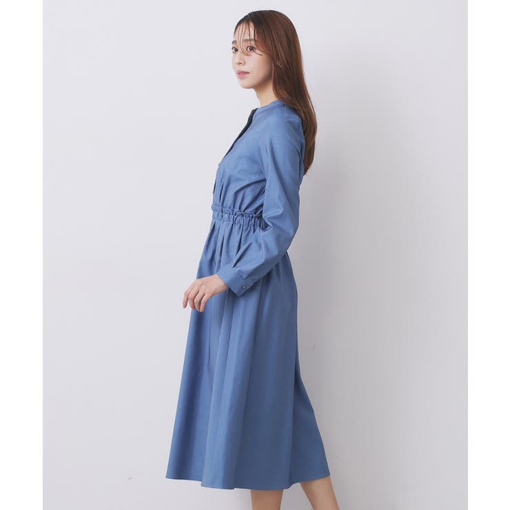 シャンブレーツイルドッキングフレアワンピース【洗濯機OK/イージーアイロン】 | index | 詳細画像30 