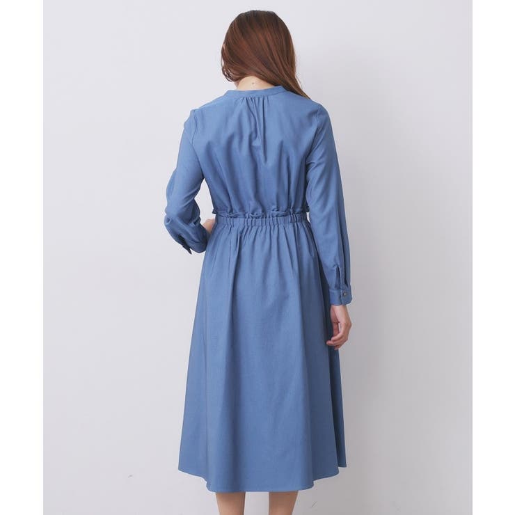 シャンブレーツイルドッキングフレアワンピース【洗濯機OK/イージーアイロン】 | index | 詳細画像31 