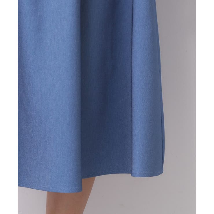 シャンブレーツイルドッキングフレアワンピース【洗濯機OK/イージーアイロン】 | index | 詳細画像28 