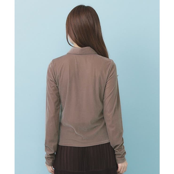 衿付きベロアジャージトップス【洗濯機OK】 | index | 詳細画像15 