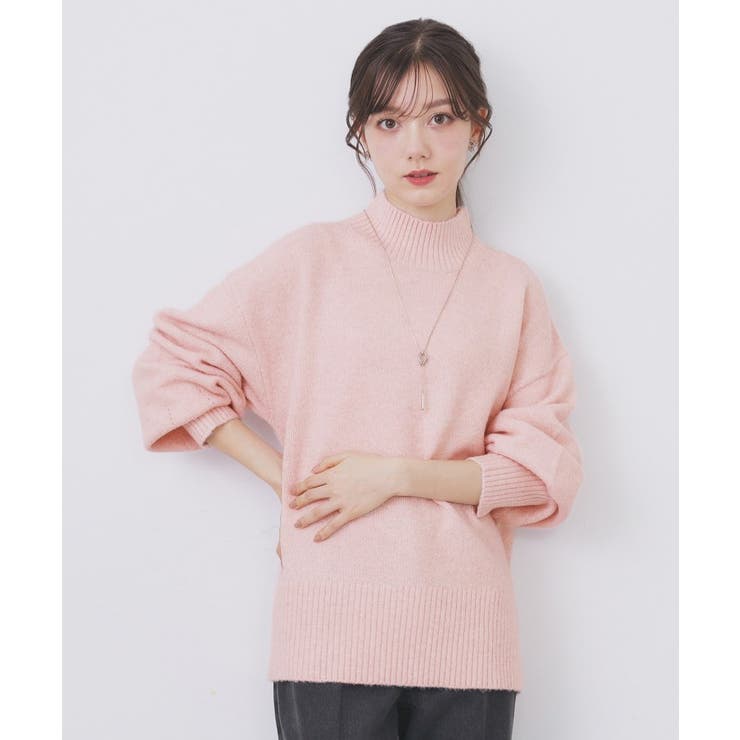 選べる2丈 ハイネックカラーミックスラメニット【洗濯機OK】 | index | 詳細画像35 