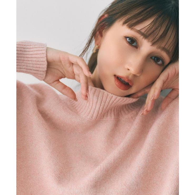 選べる2丈 ハイネックカラーミックスラメニット【洗濯機OK】 | index | 詳細画像2 