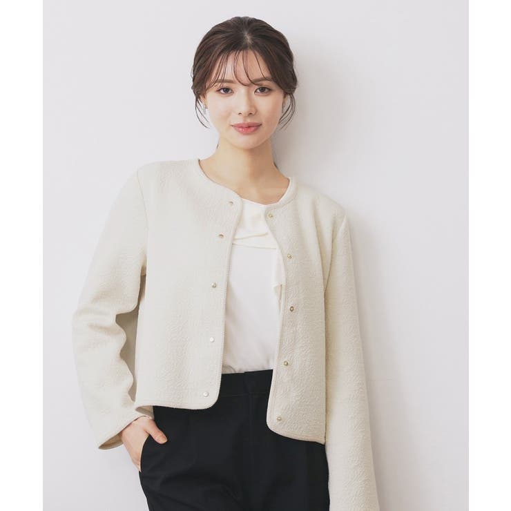 ストレッチノーカラーブルゾン【洗濯機OK】 | index | 詳細画像4 