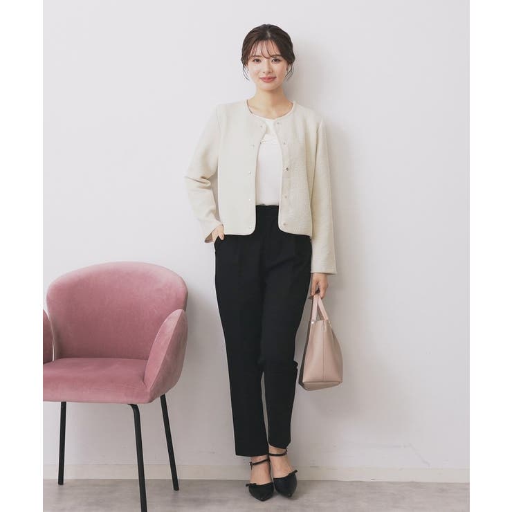 ストレッチノーカラーブルゾン【洗濯機OK】 | index | 詳細画像5 