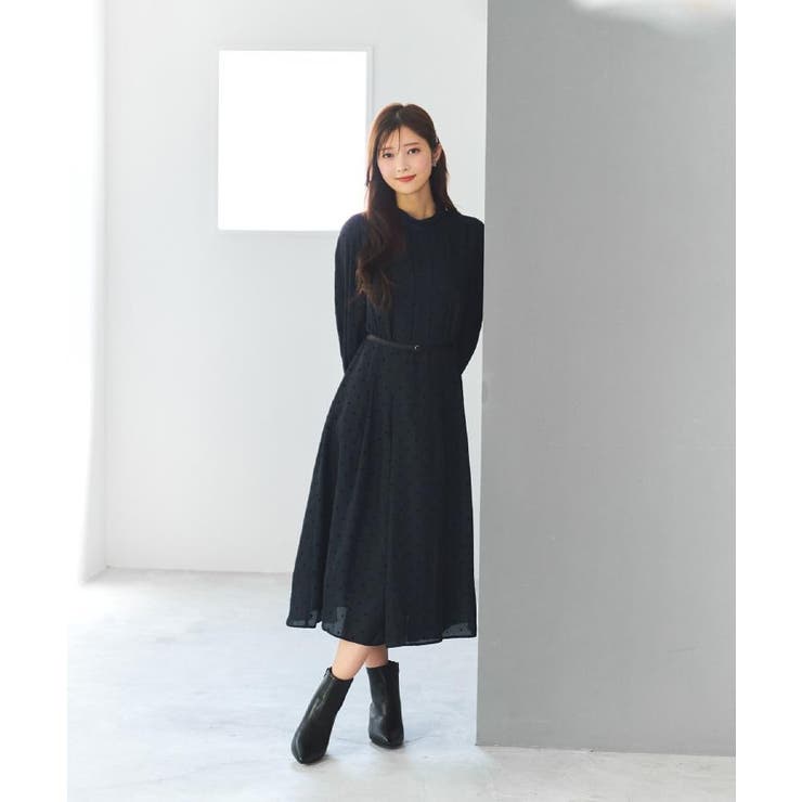 ドットデザインタックワンピース【洗濯機OK/イージーアイロン】 | index | 詳細画像2 