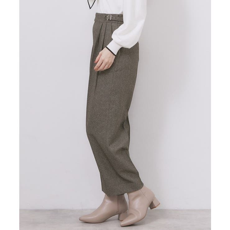 カルゼツイードストレッチワイドパンツ【洗濯機OK 防シワ イージーアイロン | index | 詳細画像18 