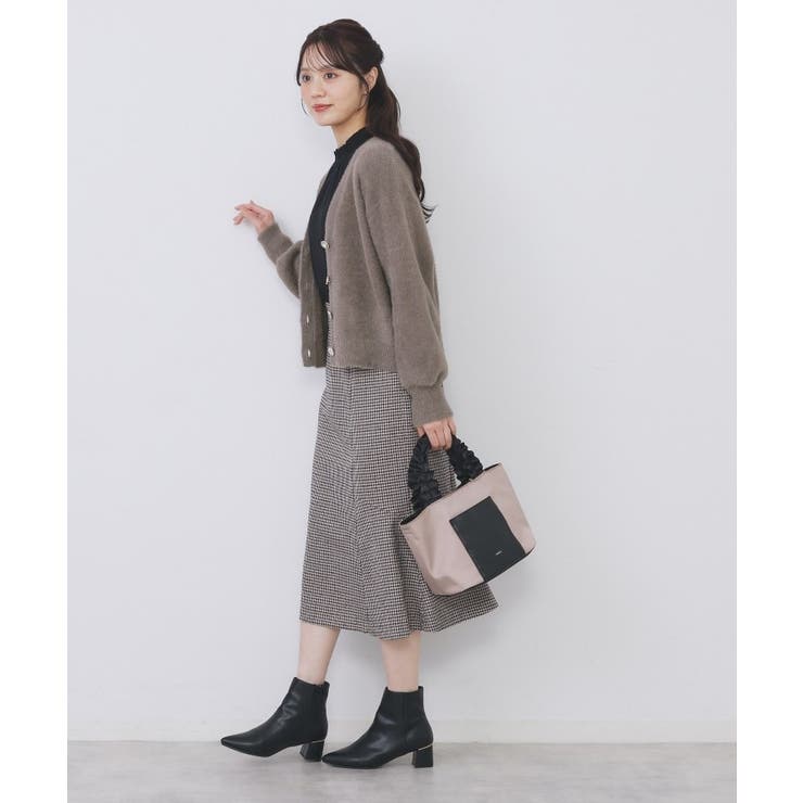 ラメフェザーヤーンVネックカーディガン【洗濯機OK】 | index | 詳細画像7 