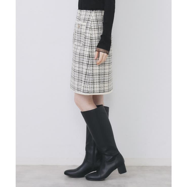 チェックツィードスカート/セットアップ対応【洗える】 | index | 詳細画像16 