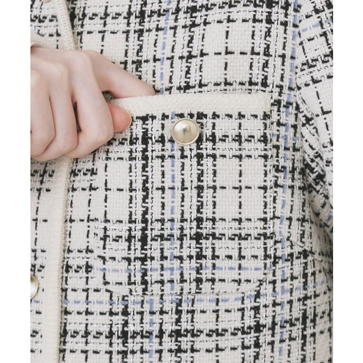 チェックツイードジャケットコート/セットアップ対応【洗える】 | index | 詳細画像22 