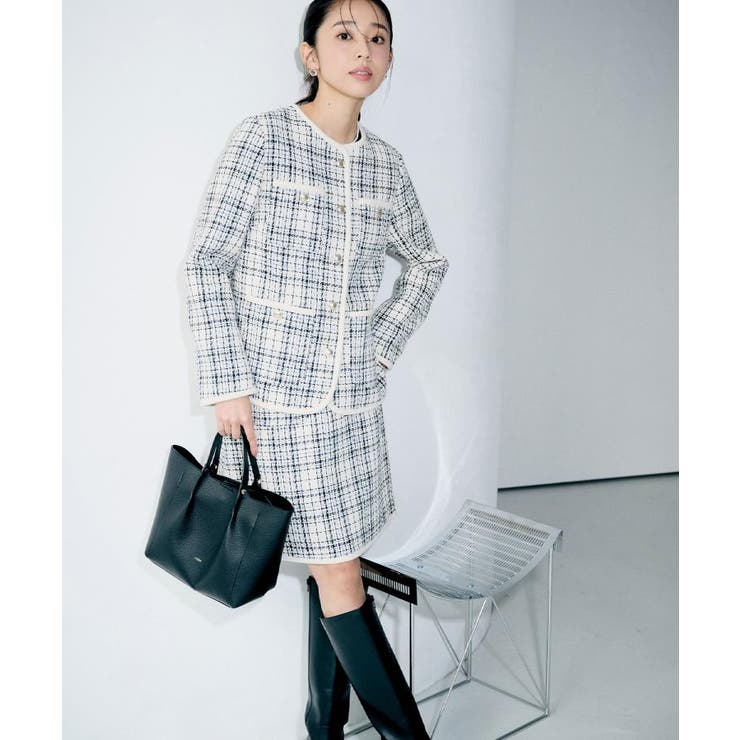 チェックツイードジャケットコート/セットアップ対応【洗える】 | index | 詳細画像29 