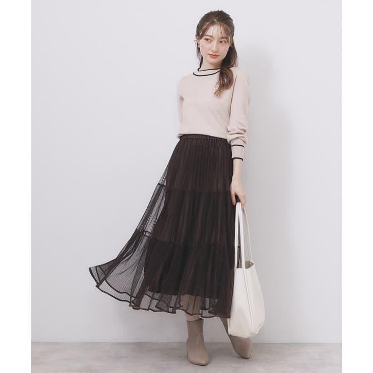 サイドリボンバイカラーニット【洗濯機OK】 | index | 詳細画像19 