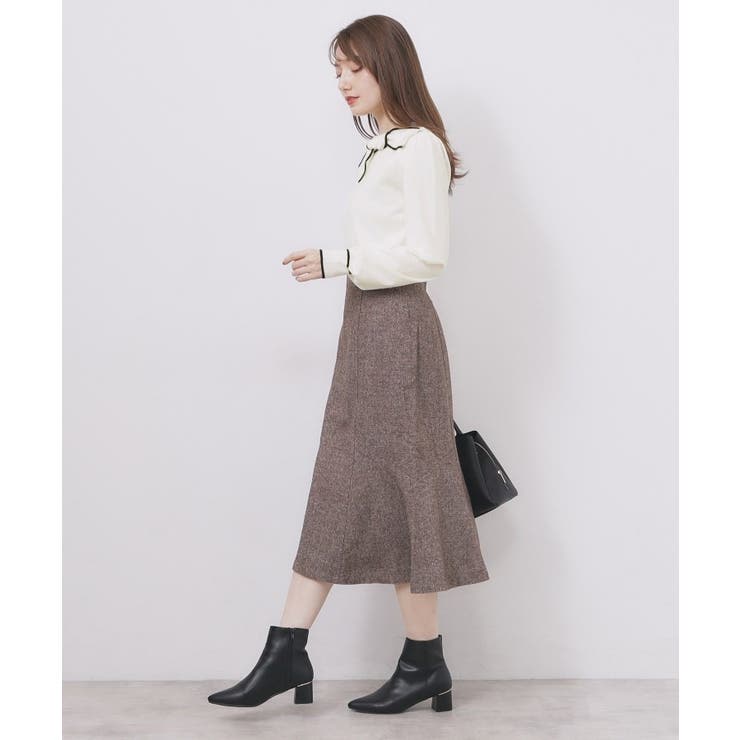 サイドリボンバイカラーニット【洗濯機OK】 | index | 詳細画像26 