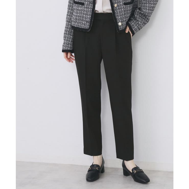 ブラック(019) | ストレッチテーパードパンツ セットアップ対応 | index