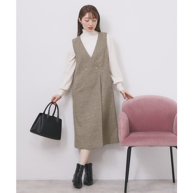 ラップ風ツイードジャンスカ【洗濯機OK/防シワ】 | index | 詳細画像12 