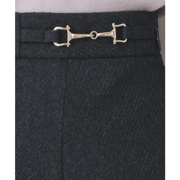 カルゼツイードアシメフレアスカート【洗濯機OK 防シワ イージーアイロン | index | 詳細画像8 