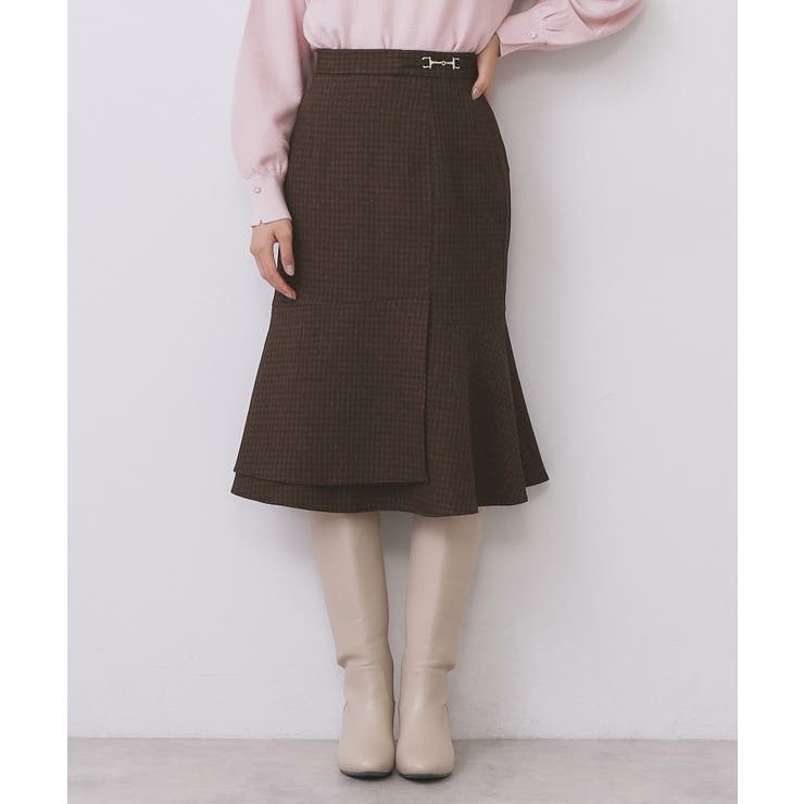 カルゼツイードアシメフレアスカート【洗濯機OK 防シワ イージーアイロン | index | 詳細画像13 