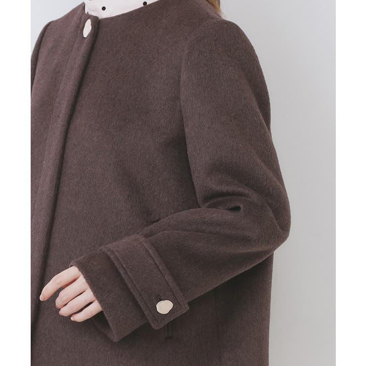 ノーカラーショートコート[品番：WRDW0225089]｜index（インデックス