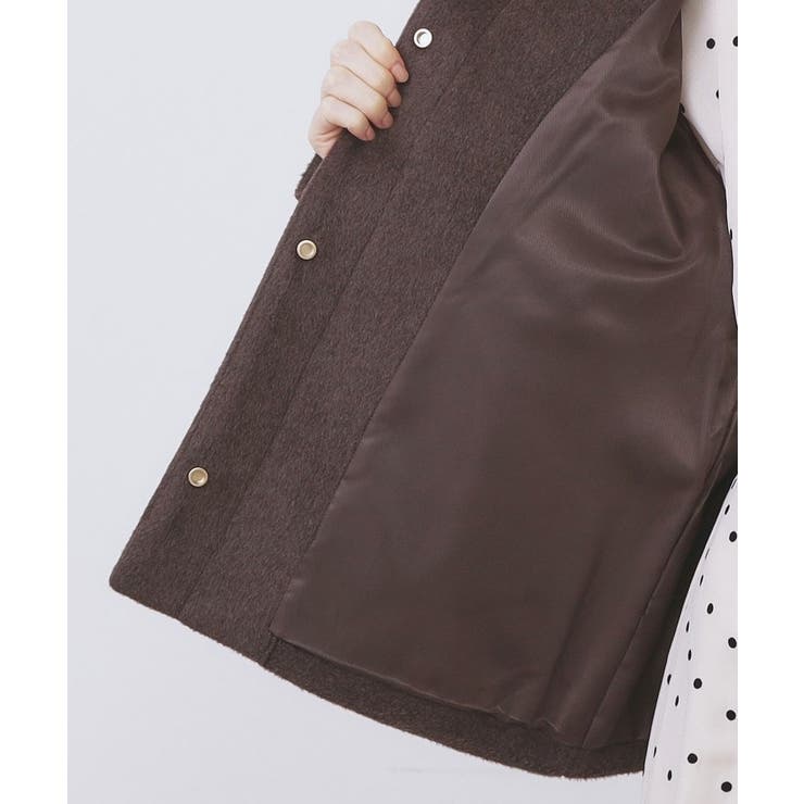 ノーカラーショートコート[品番：WRDW0225089]｜index（インデックス