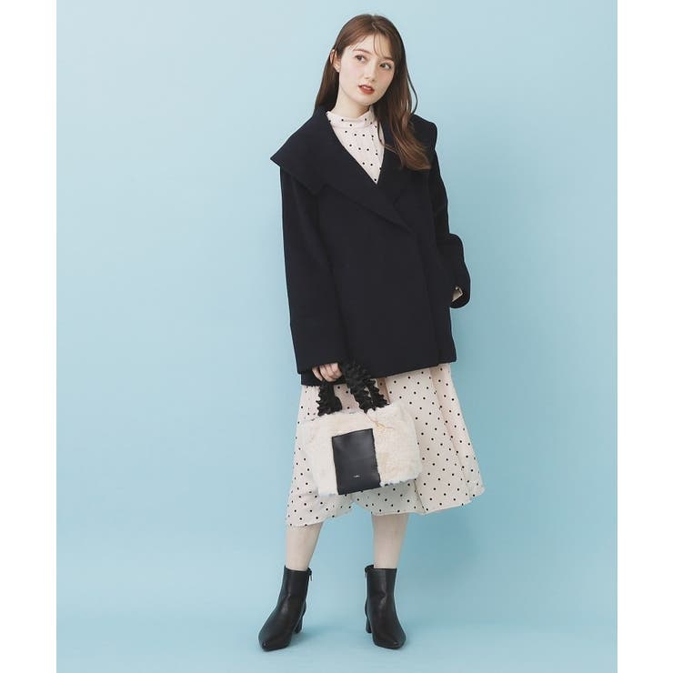 ベルト付ビッグカラーミドルコート | index | 詳細画像12 